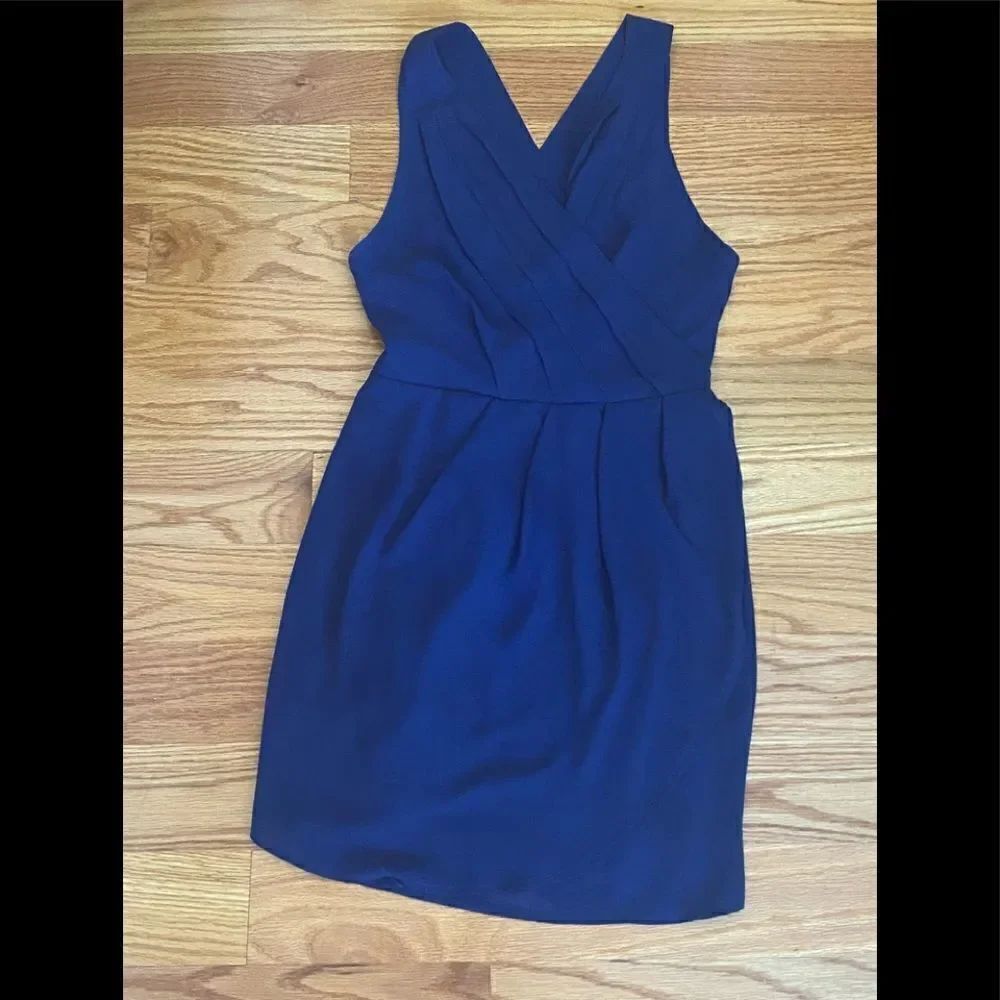 Tobi Navy Blue Cross Back Mini Dress - Picture 3 of 10